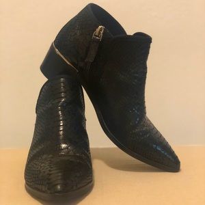 Snakeskin Bootie